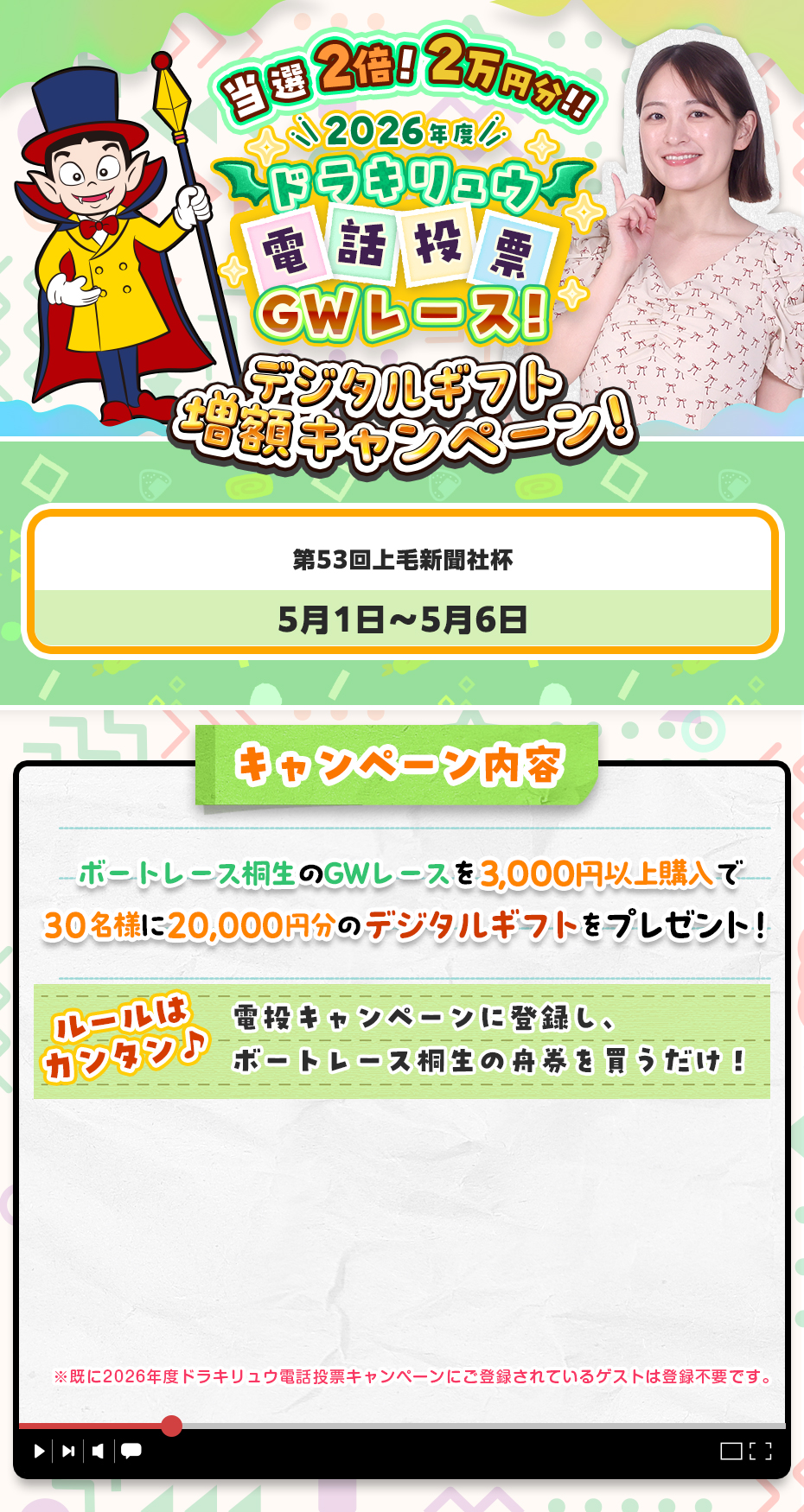 GWレースキャンペーン